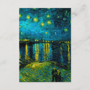 Van Gogh Starry Night Over the Rhône  Enclosure Card