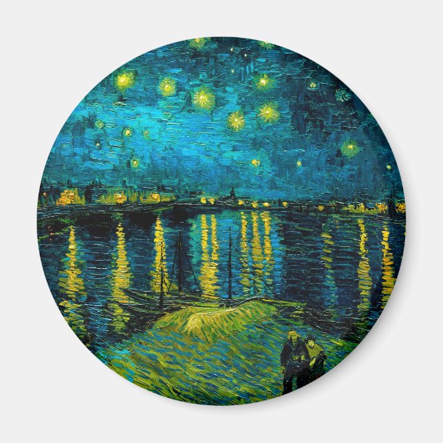 Van Gogh Starry Night Over the Rhône  Magnet (Front)