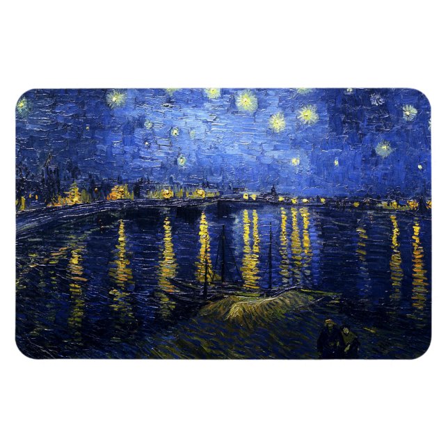 Van Gogh Starry Night Over The Rhone Magnet (Horizontal)