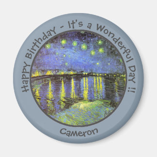 van Gogh Starry Night Over the Rhone Party Items Magnet