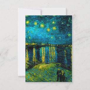 Van Gogh Starry Night Over the Rhône RSVP Card
