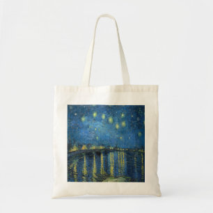 Van Gogh Starry Night Over the Rhone Tote Bag