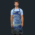 Van Gogh Starry Night Painting Apron<br><div class="desc">Vincent Van Gogh  (30 March 1853 – 29 July 1890) was an influential Dutch post-impressionist painter.  This painting is Starry Night.</div>