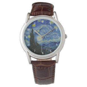Van Gogh Starry Night Painting Elegant Women’s Watch