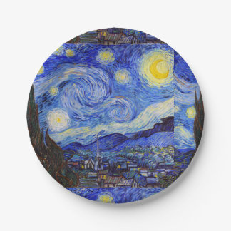 Van Gogh , "Starry Night" Paper Plate