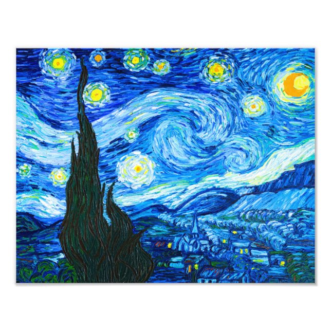 Van Gogh Starry Night Photo Print (Front)