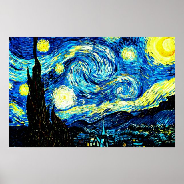 Van Gogh - Starry Night Poster (Front)