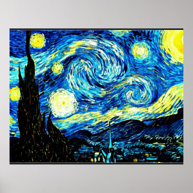 Van Gogh - Starry Night Poster (Front)