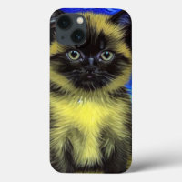 Van Gogh Starry Night Siamese Cat