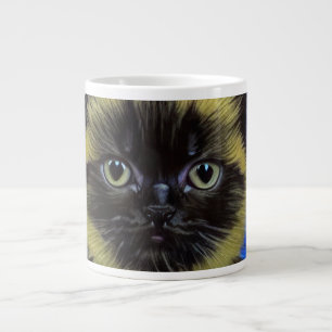 Van Gogh Starry Night Siamese Cat Large Coffee Mug