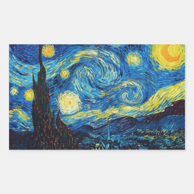 Van Gogh Starry Night Stickers (Front)