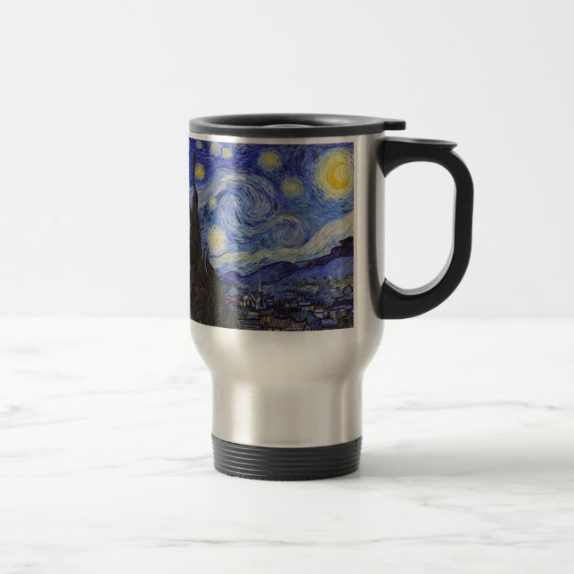Van Gogh , "Starry Night" Travel Mug (Right)