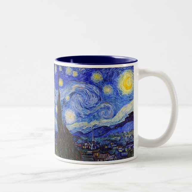 Van Gogh , "Starry Night" Two-Tone Coffee Mug (Right)