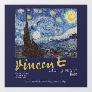 Van Gogh Starry Night Vintage Blue Masterpiece