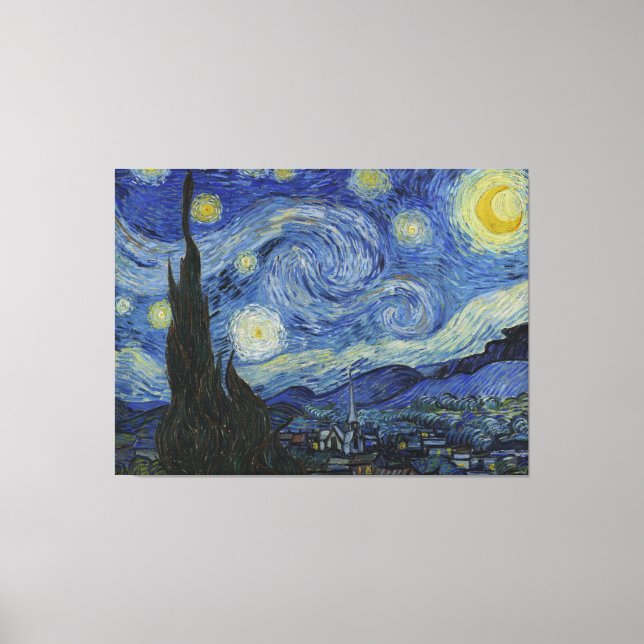 Van Gogh Starry Night Wrapped Canvas (Front)