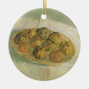 Van Gogh Still Life Basket of Apples Painting Ceramic Tree Decoration