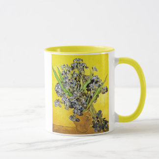 Van Gogh Still Life Vase, Irises (F678) Fine Art Mug