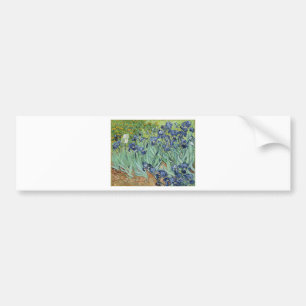 Van Gogh Still Life: Vase with Irises Bumper Sticker