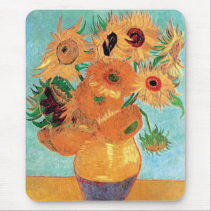 Van Gogh - Still Life Vase With Twelve Sunflowers Mouse Pad