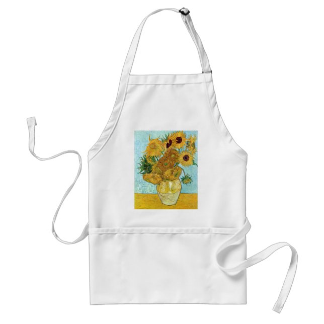 van Gogh Still Life Vase with Twelve Sunflowers Standard Apron (Front)