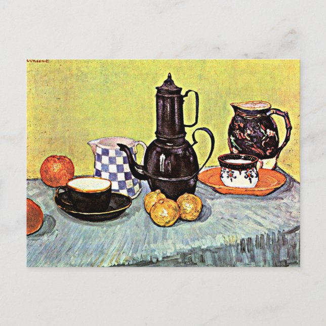 Van Gogh - Still Life with Blue Enamel Coffeepot Postcard (Front)