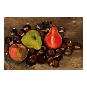 Van Gogh - Still Life with Fruit and Chestnuts Poster