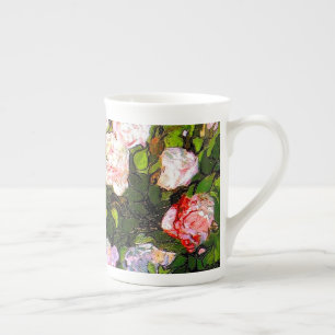 Van Gogh Still Life with Pink Roses Bone China Mug