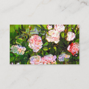 Van Gogh Still Life with Pink Roses Enclosure Card