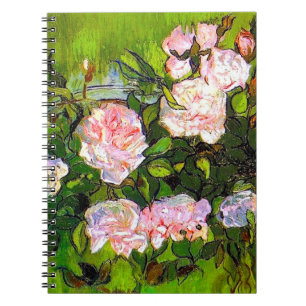 Van Gogh Still Life with Pink Roses Notebook