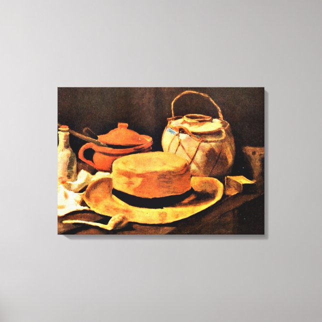 Van Gogh - Still Life with Yellow Hat Canvas Print (Front)
