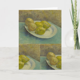 Van Gogh StillLife Dish with Citrus Fruit Painting Card