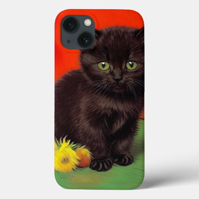 Van Gogh Style Black Cat Case-Mate iPhone Case (Back)