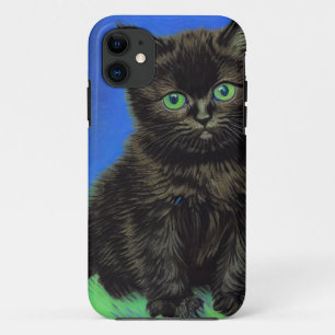 Van Gogh Style Black Kitten Case-Mate iPhone Case