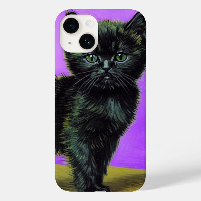 Van Gogh Style Cat Case-Mate iPhone Case (Back)