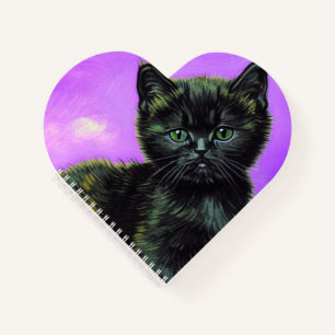 Van Gogh Style Cat Notebook