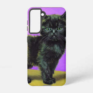 Van Gogh Style Cat Samsung Galaxy Case