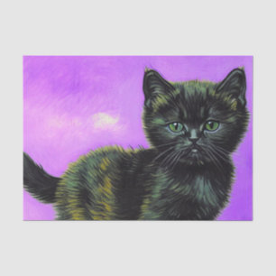 Van Gogh Style Cat Tissue Paper