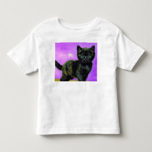 Van Gogh Style Cat Toddler T-Shirt