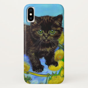 Van Gogh Style Cat with Sunflowers Case-Mate iPhone Case