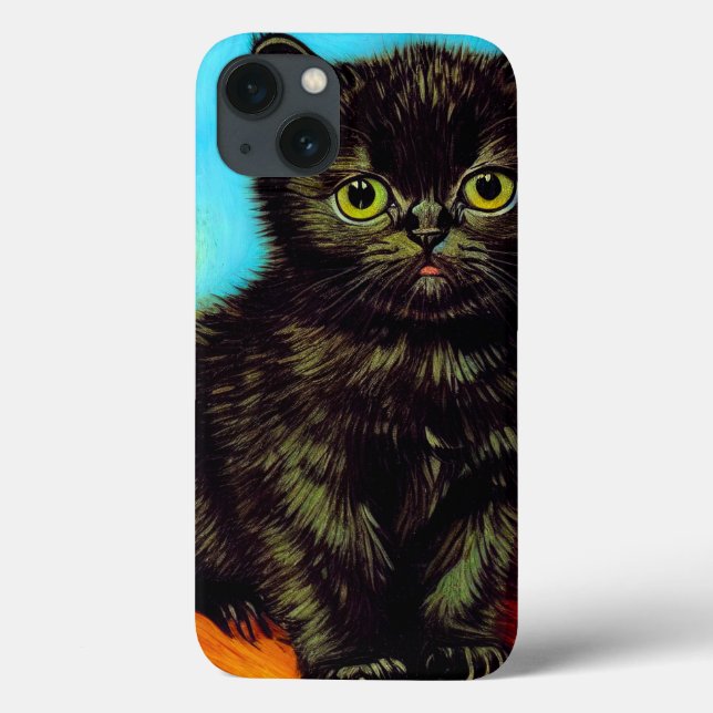 Van Gogh Style Pouting Kitten Case-Mate iPhone Case (Back)