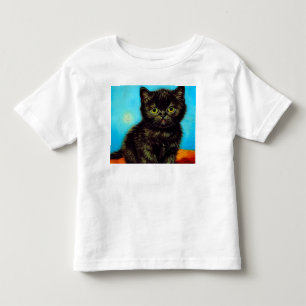 Van Gogh Style Pouting Kitten Toddler T-Shirt