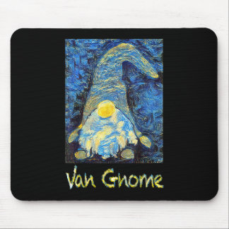 Van Gogh Style Van Gnome Art Painting Design Starr Mouse Pad