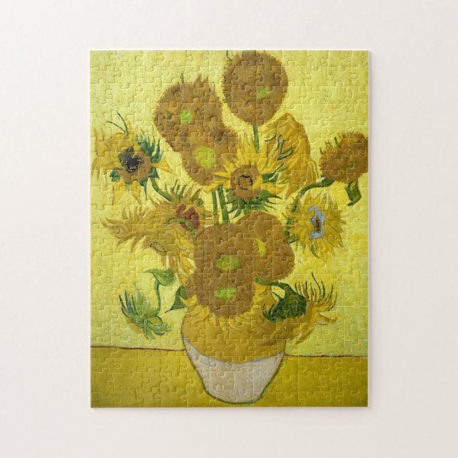 Van Gogh Sunflower Painting Jigsaw Puzzle (Vertical)