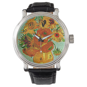 Van Gogh - Sunflowers 12, Still Life Vase Watch