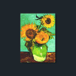 Van Gogh - Sunflowers (3) Canvas Print<br><div class="desc">Sunflowers,  Three,  famous painting by Vincent van Gogh</div>