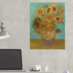 Van Gogh - Sunflowers, 3rd Version, Repetition Foil Prints