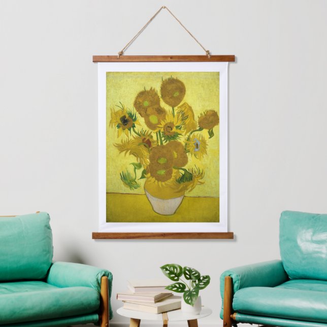 Van Gogh - Sunflowers, 4th Version, Repetition Hanging Tapestry (Living Room)