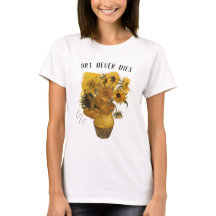 Van Gogh Sunflowers Artistic Floral Street T-Shirt
