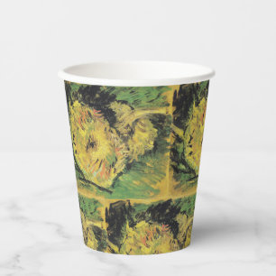 Van Gogh Sunflowers - Bright Yellow Floral Art Paper Cups