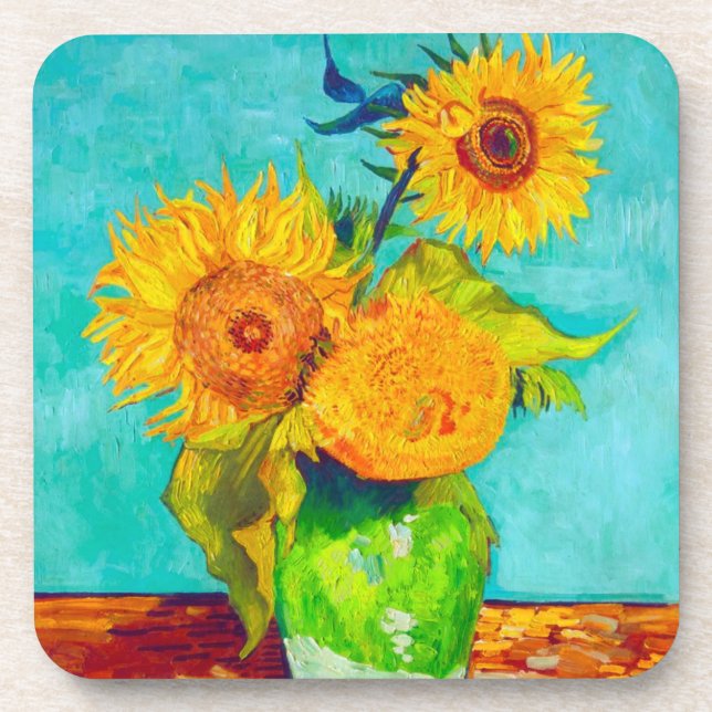  Van Gogh Sunflowers  Coaster (Front)
